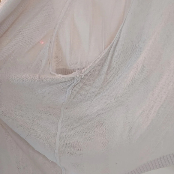 Lane Bryant White Cropped Short Sleeve Cardigan in Size 26/28 - Picture 5 of 9